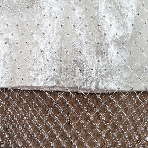 BEAR DANCE Mini Dress With Mesh Rhinestone Size Small - Picture 4 of 6